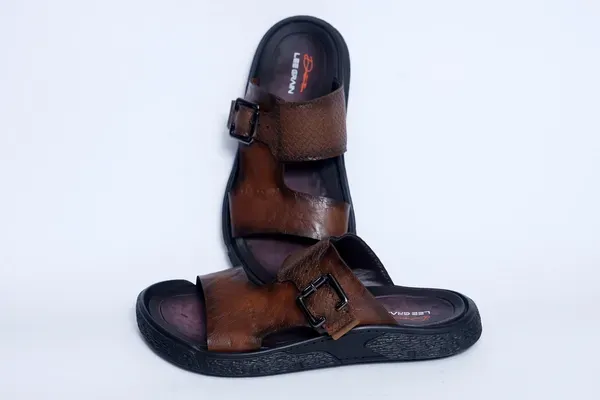 Leegrain_Latest_Tan_Slipper_For_Mens