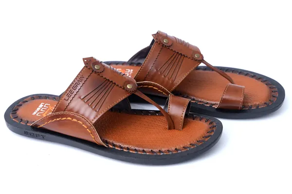 Lee_Grain_Tan_Latest___Open-Toe_Textured_Casual_Sandals_For_Men