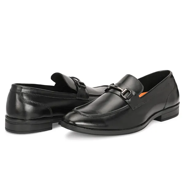 Lee_Grain_Black_Latest___Slip-On_Buckle_Formal_Loafers_For_Men