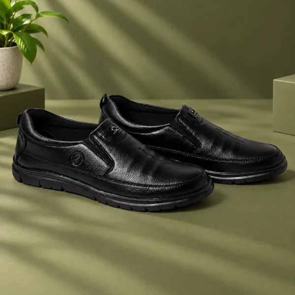 Lee_Grain_Black_Latest___Slip-On_Textured_Casual_Shoes_For_Men