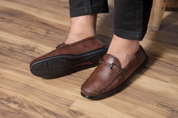 Lee_Grain_Brown_Latest___Slip-On_Bit_Detail_Loafers_For_Men