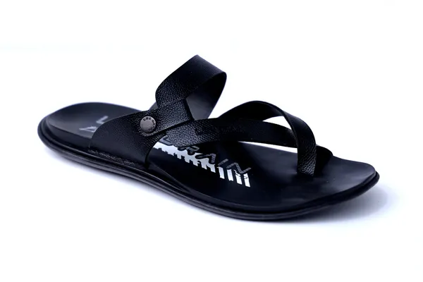 Lee_Grain_Black_Latest___Casual_Buckle_Strap_Sandals_For_Men