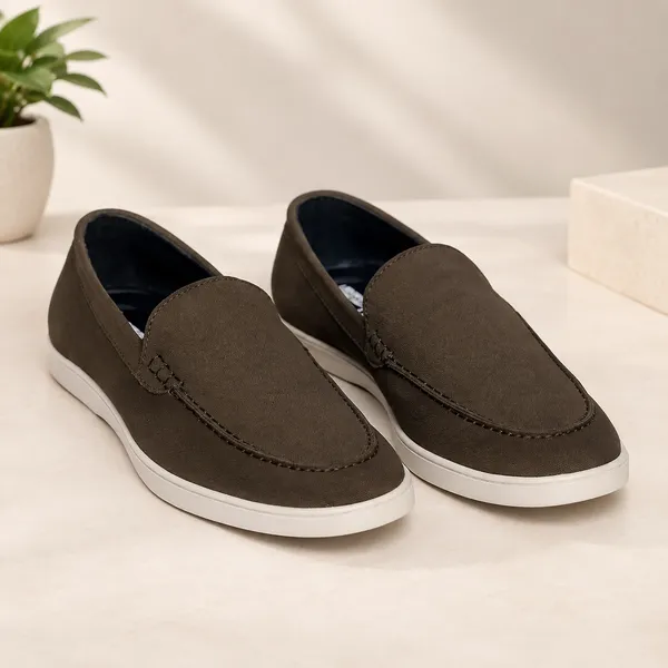 Lee_Grain_Olive_Latest_Pure_Suede_Leather_Shoes_For_Men