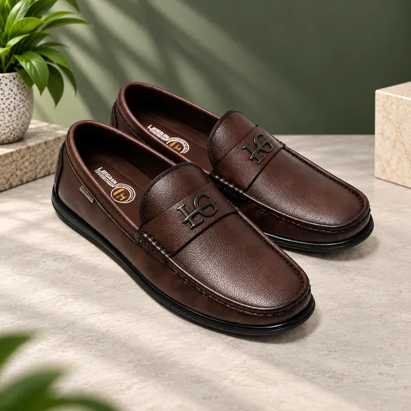 Lee_Grain_Brown_Latest___Slip-On_Moc-Toe_Loafers_For_Men