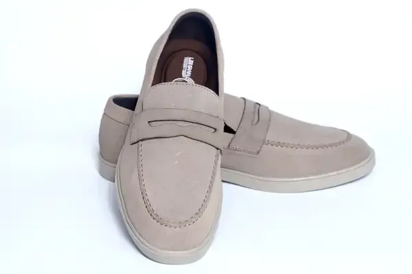 Lee_Grain_Latest_beige_suede__Leather_Shoes_For_Men