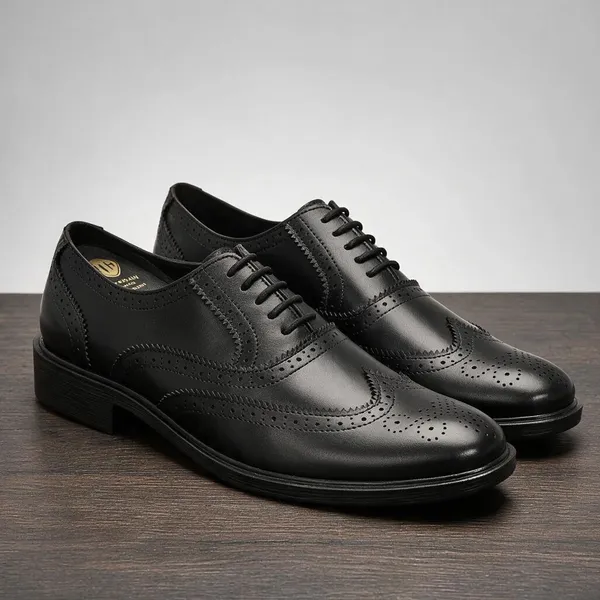 Lee_Grain_Black_Latest___Brogue_Lace-Up_Formal_Shoes_For_Men