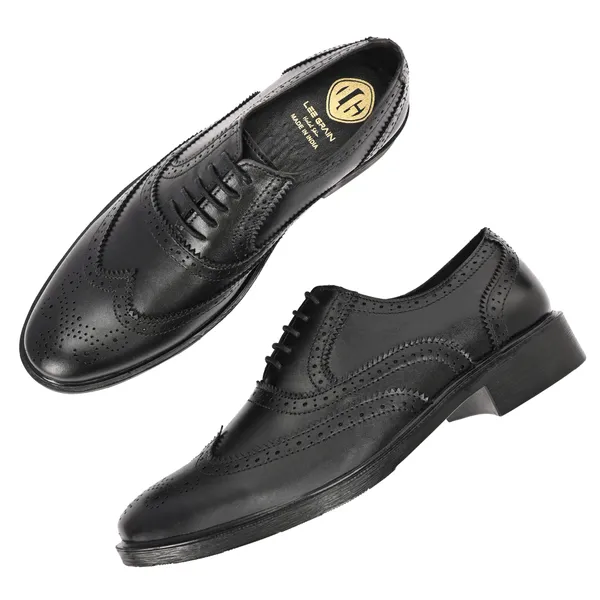 Lee_Grain_Black_Latest___Brogue_Lace-Up_Formal_Shoes_For_Men