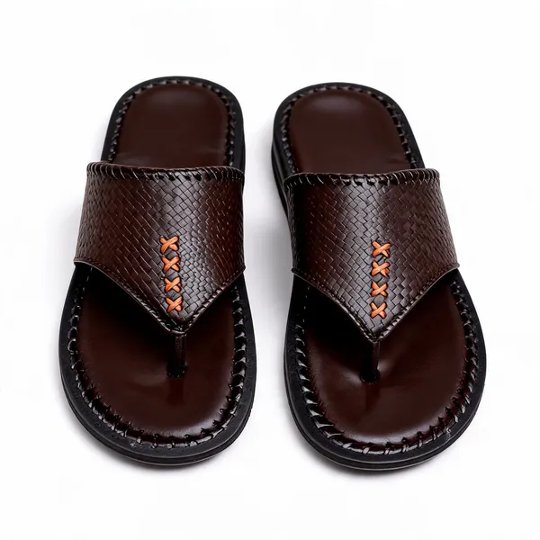 Lee_Grain_Brown_Latest___Woven_Open-Toe_Slip-On_Slippers_For_Men