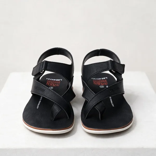 Lee_Grain_Black_Latest___Strappy_Sandals_For_Men