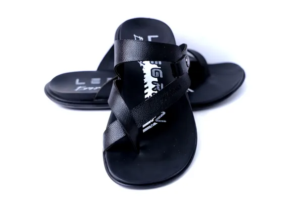 Lee_Grain_Black_Latest___Casual_Buckle_Strap_Sandals_For_Men