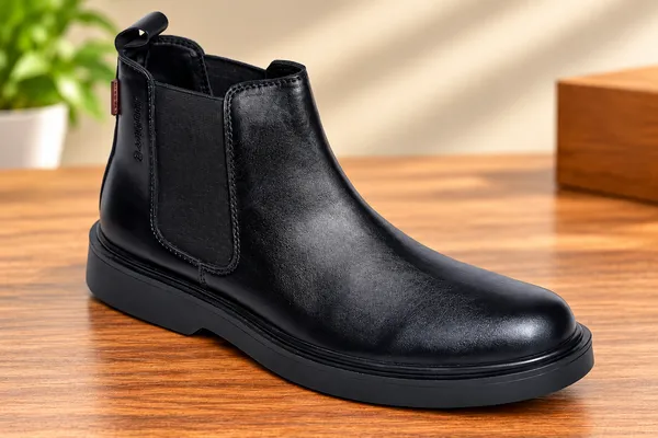 Leegrain_Latest_Black_Leather_Chelsea_Boot_For_Mens_
