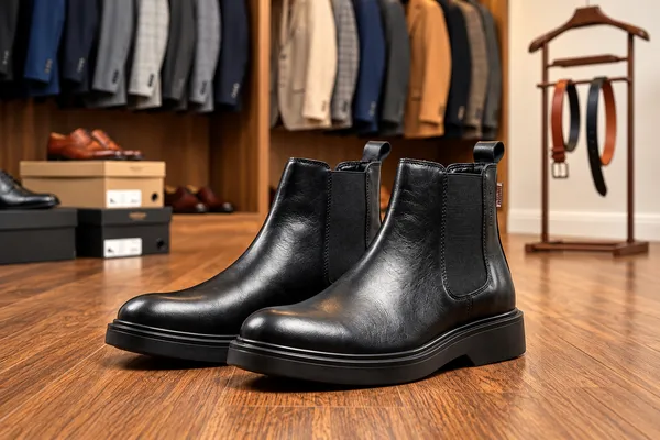Leegrain_Latest_Black_Leather_Chelsea_Boot_For_Mens_