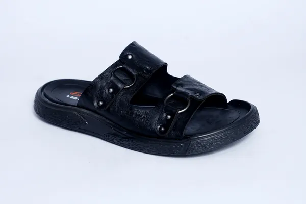 Leegrain_Latest_Black_casual_slipper_for_mens_