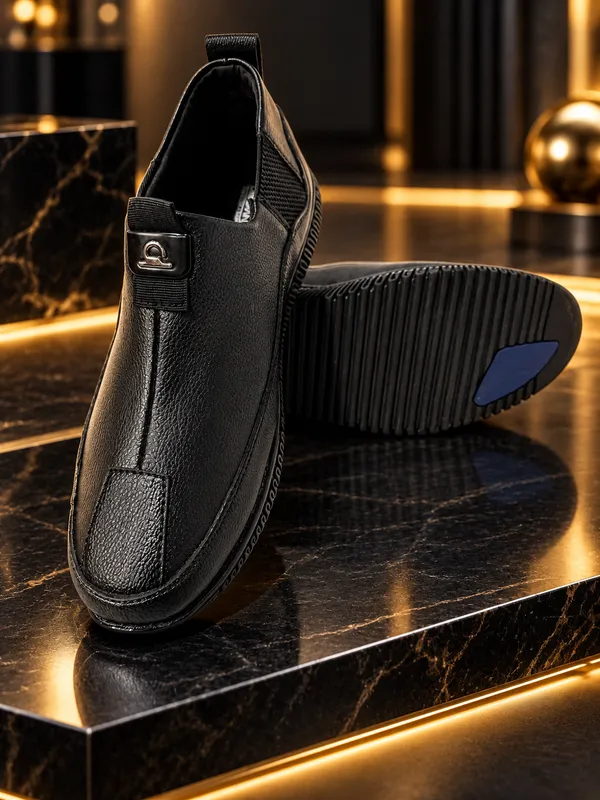 Leegrain_Latest_Black_flexyble_shoes_for_mens_