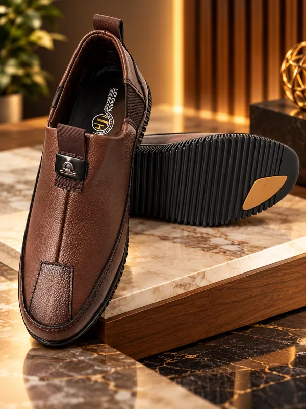 Leegrain_Latest_Brown_flexyble_shoes_for_mens_