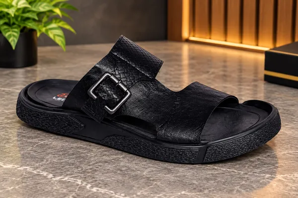 Leegrain_black_latest_slipper_for_mens_
