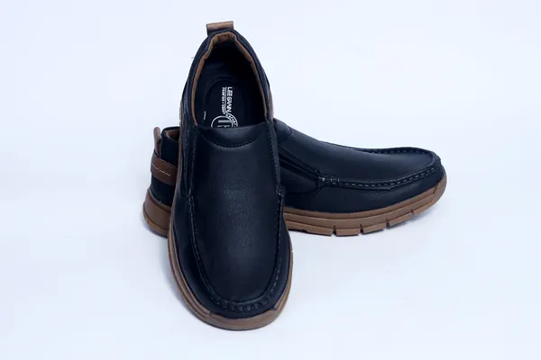 Leegrain_latest_black_leather_mukesan_shoes_for_mens_
