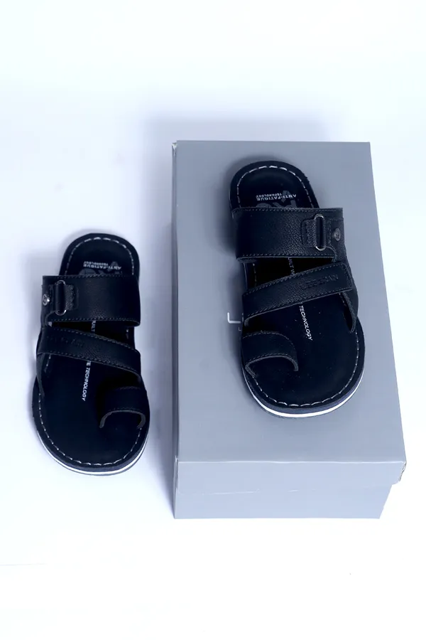 Leegrain_latest_black_slipper_for_mens_