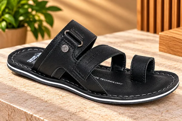 Leegrain_latest_black_slipper_for_mens_