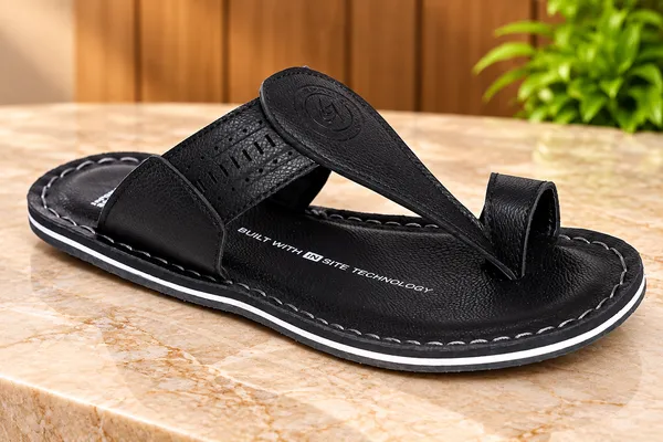 Leegrain_latest_black_slipper_for_mens_