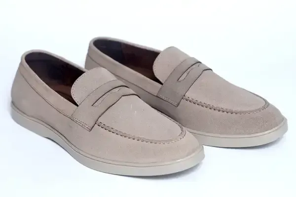 Lee_Grain_Latest_Beige_Suede_Leather_Shoes_For_Men