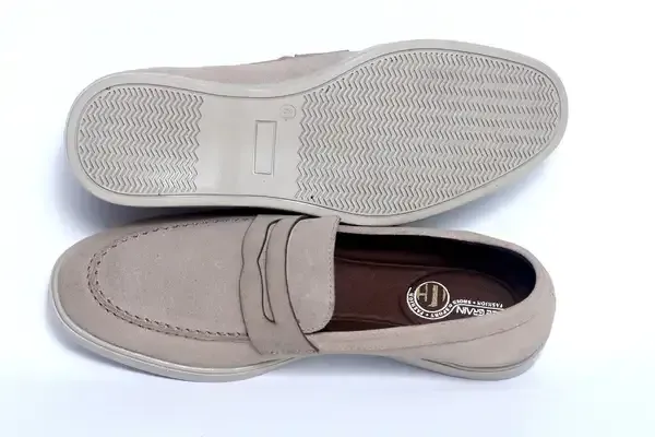 Lee_Grain_Latest_Beige_Suede_Leather_Shoes_For_Men