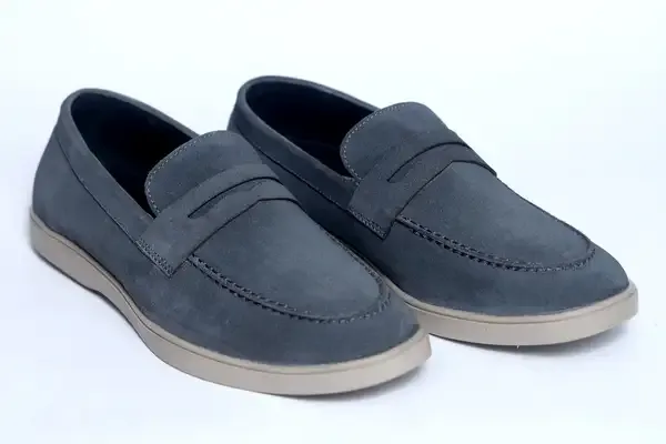 Lee_Grain_Latest_Grey_Suede_Leather_Shoes_For_Men