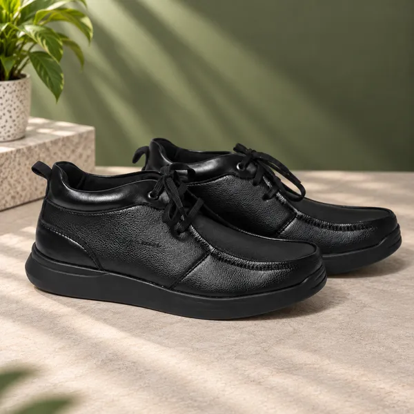 Lee_Grain_Black_Latest___Lace-Up_Ankle_Shoes_For_Men