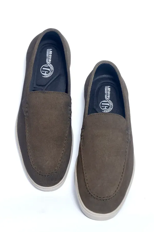 Lee_Grain_Olive_Latest_Pure_Suede_Leather_Shoes_For_Men