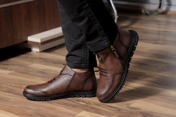 Lee_Grain_Brown_Latest___Side-Zip_Casual_Ankle_Boots_For_Men