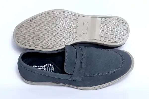 Lee_Grain_Latest_Grey_Suede_Leather_Shoes_For_Men