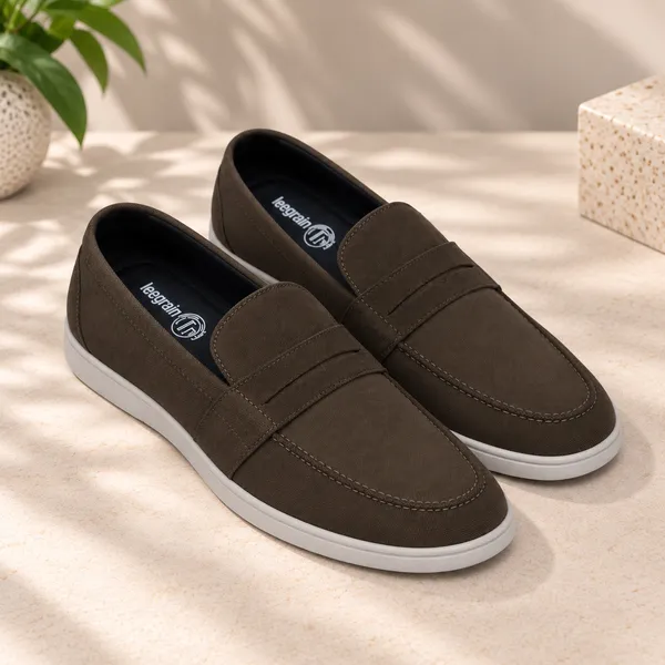 Lee_Grain_Latest_Olive_suede_Leather_Shoes_For_Men
