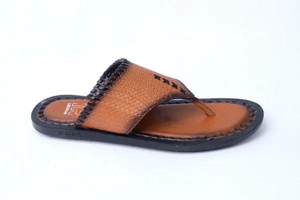 Lee_Grain_Tan_V_Shape_Latest_Slipper_For_Men
