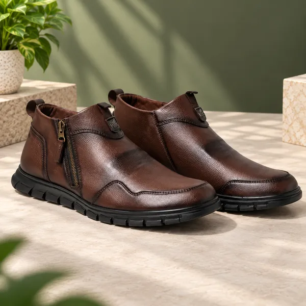 Lee_Grain_Brown_Latest___Side-Zip_Casual_Ankle_Boots_For_Men