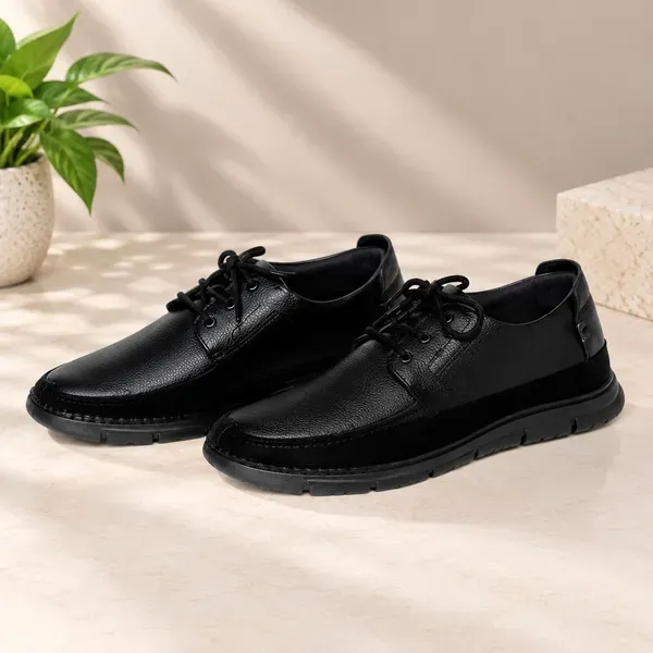 Lee_Grain_Black_Latest_Pure_Leather_Casual_Shoes_For_Men