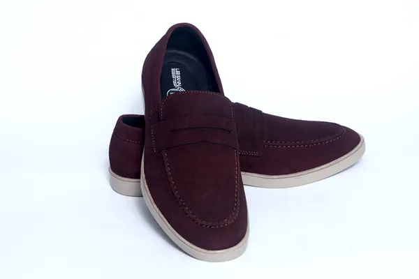 Lee_Grain_Latest_Maroon_suede_Leather_Shoes_For_Men