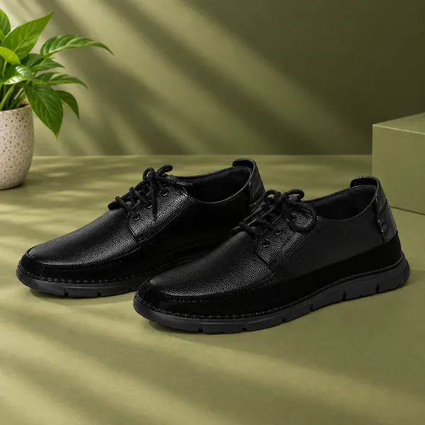 Lee_Grain_Black_Latest_Pure_Leather_Casual_Shoes_For_Men