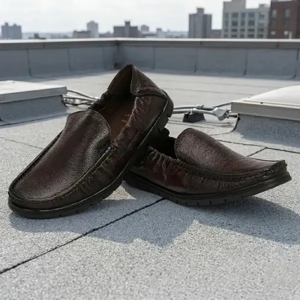 Lee_Grain_Brown_Latest___Slip-On_Textured_Loafers_For_Men