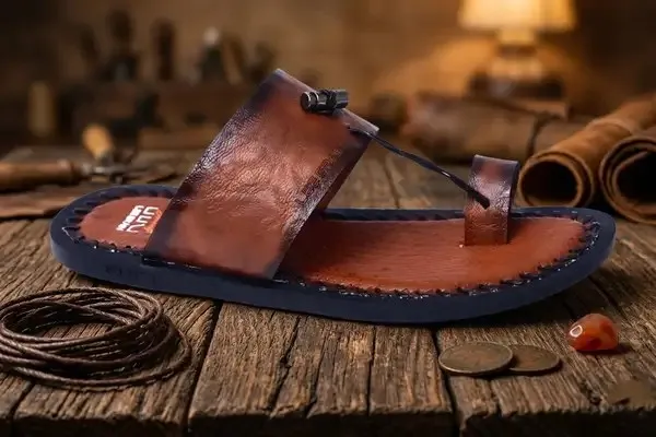 Lee_Grain_Tan_Latest___Casual_Toe_Loop_Slipper_For_Men
