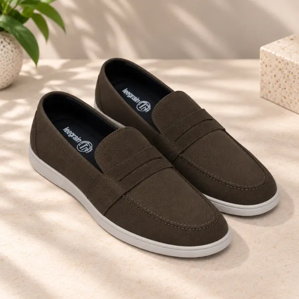 Lee_Grain_Latest_Olive_Suede_Leather_Shoes_For_Men