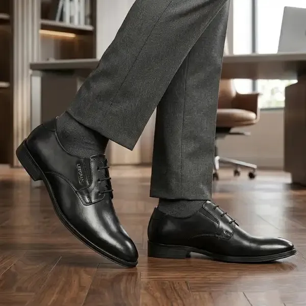 Lee_Grain_Black_Latest___Formal_Lace-Up_Shoes_For_Men