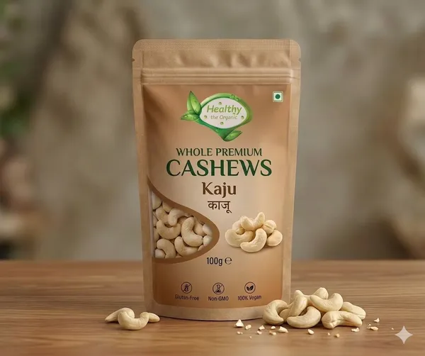 Healthy_The_Organic_Whole_Premium_Cashews_100g
