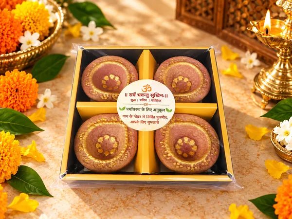 Ratanjyoti_Panchgavya_Diya_/_Gobbar_Diya_/_Cow_Dung_Diya_-_Pack_Of_4