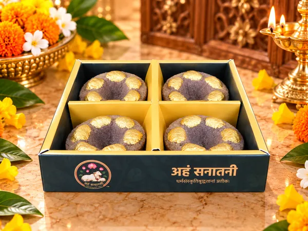 Sadhabahar_Panchgavya_Diya_/_Gobbar_Diya_/_Cow_Dung_Diya_-_Pack_Of_4
