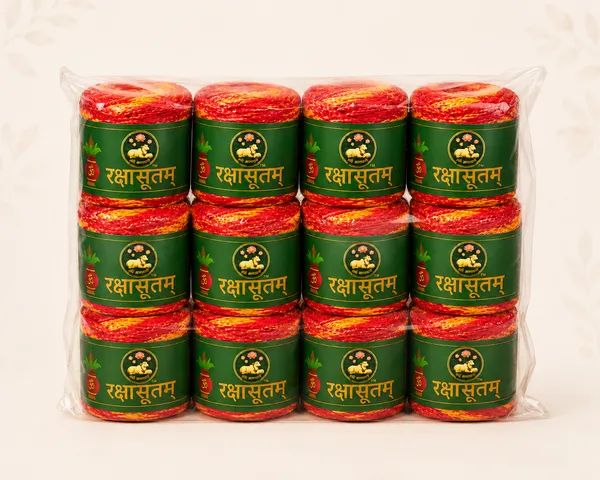 Ahemsanatani_Red_Saffron_Mauli,_Kalawa,_Rakshasutra,_Religious_Moli_Thread_-_8Gm_Each_(_Pack_Of_12_)