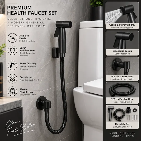 Ss304_Health_Faucet_Set_Gray_Complete_With_120Cm120Cp_Flexiblebrass_Inset