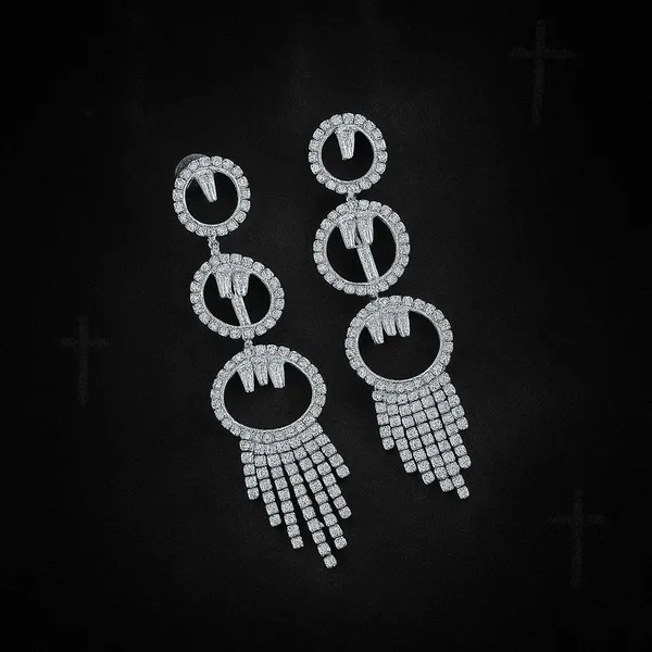 Silver_Tone_Rhinestone_Multi_Tier_Drop_Earrings_For_Women