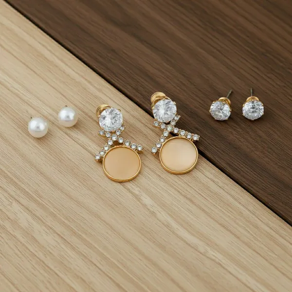 Gold_Tone_Statement_Drop_Earrings_Set_For_Women