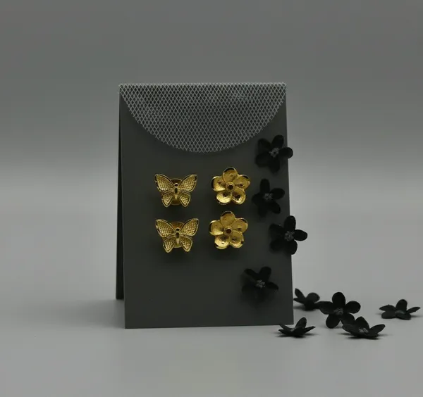Gold_Tone_Butterfly_And_Flower_Stud_Earrings_Set_For_Women