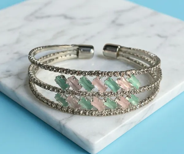 Silver_Tone_Stone_Studded_Open_Cuff_Bracelet_For_Women
